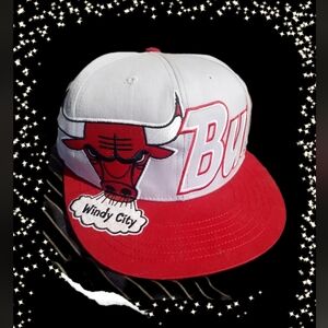 Chicago Bulls adjustable flat bill hat vintage retro "fortyseven brand"